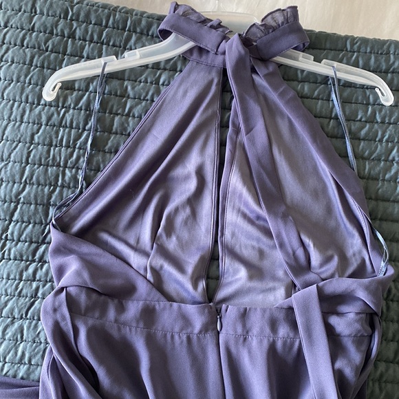 Lulus LONG dress size LARGE periwinkle blue for sale - worn ONCE - Picture 6 of 7